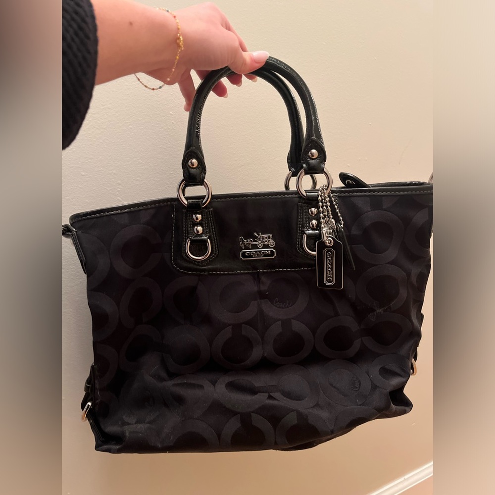 COACH large black purse